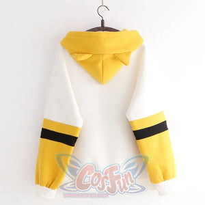 Cute Puppy Shiba Inu Color Block Hoodie J40229 Sweatshirt