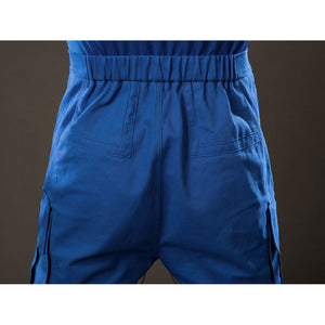 Cyclops Scott Summers cosplay pants back detail gathers an elastic waist above rear pockets.