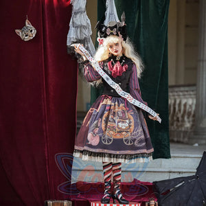 Gorgeous Gothic Lolita Drawstring Slim Skirt - cosfun