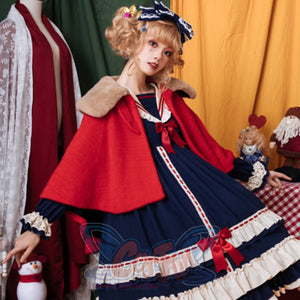 Autumn Winter Woolen Thicken Lolita Cape