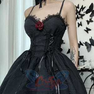 Summer Rose Lace High Waist Slip Dress S22927