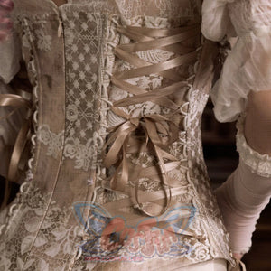 Rococo Duchess Elegant Boned Corset Waist-Cinching Top