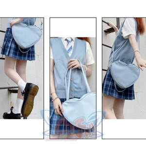 Lovely Large Size Heart-shaped Shoulder Bag S22932