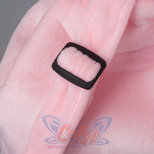 Danganronpa Chiaki Nanami cosplay cat bag strap detail frames the backpack attachment area