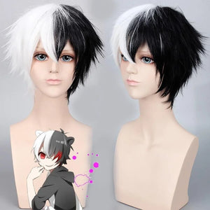 Danganronpa Monokuma Cosplay Wig Dangan Ronpa Hair Pixie Haircut Mp005792 Wigs