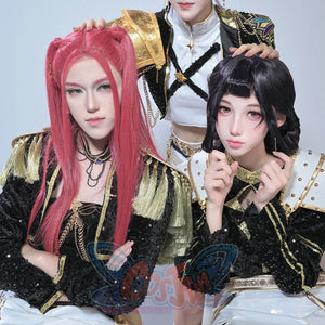 Zoey Cosplay Costume Golden Black White Outfit N09566 Costumes