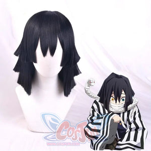 Demon Slayer Kimetsu No Yaiba Iguro Obanai Cosplay Wig Long Straight Black Hair Mp005676 Wigs