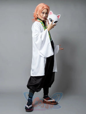 Demon Slayer: Kimetsu No Yaiba Sabito And Makomo Cosplay Costume Mp005379 Costumes