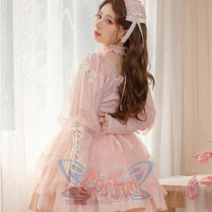 Sweet and Cool Gothic Lolita Slip Dress and Long-sleeved Dress S22810 - cosfun