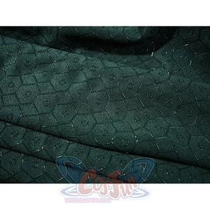 Doctor Doom cosplay cape fabric close-up with soft folds and a subtle geometric pattern.