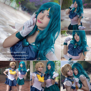Sailor Super S Film Sailor Neptune Michiru Kaioh Michell Cosplay Costume CLT1404