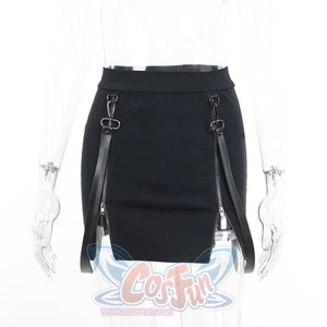 Sexy Package Hip High Waist Split Short Skirt
