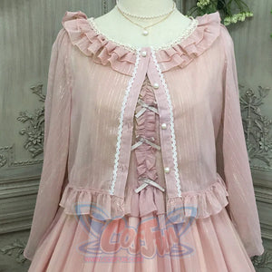Elegant Lolita Lace Long Sleeve Sunscreen Shirt - cosfun