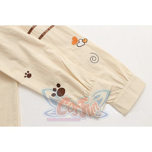 College Style Cute Cartoon Bear Tie Shirt
