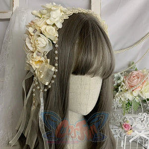 Original Elegant Tea Party Lolita Flowers Hairband - cosfun