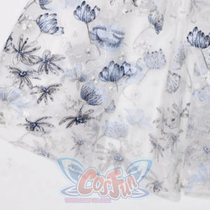 Lace and Ashes Gothic Ribcage Lace Bone Corset Dress Autumn