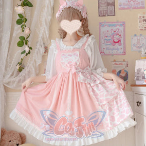 Daily Lovely Cat Paw Lolita Jumper Skirt - cosfun