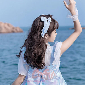 Off Shoulder Chiffon Lolita Flying Sleeve Shirt