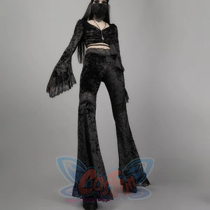 New Style Lace High Waist Trumpet Pants S22922