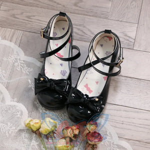Sweet Round Toe Middle-heeled Lolita Shoes