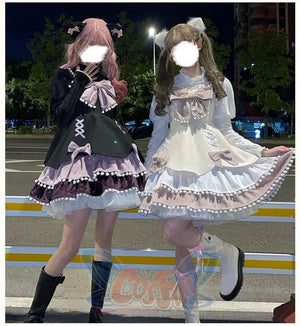 Winter Woolen Bow Sweet and Lovely Lolita Dress - cosfun
