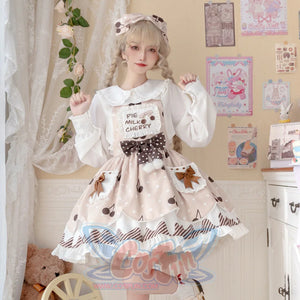 Daily Sweet and Lovely Cherry Lolita Jumper Skirt Jumper Skirt / S
