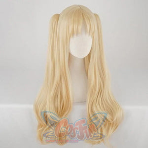 Fate Grand Order Irkalla Ereshkigal Cosplay Wig Wavy Hair Pigtails C00295 Wigs