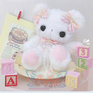 Lovely Lolita Bear Crossbody Bag White