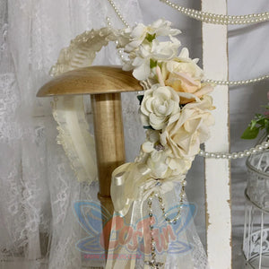 Original Elegant Tea Party Lolita Flowers Hairband - cosfun