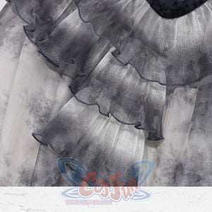 Gothic Tie-Dye Fitted Mermaid Chiffon Skirt Skirt