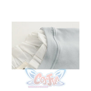 Flower Embroidery Patchwork Fake Two-Piece Sweatshirt Mp006016