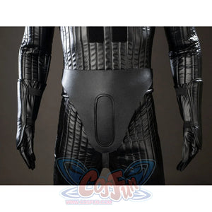 Galactic Saga Darth Vader Anakin cosplay waist armor detail frames ribbed black bodysuit panels and wrist guards