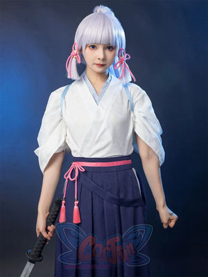 Game Genshin Inazuma Kamisato Ayaka Cosplay Costume C02056 Costumes