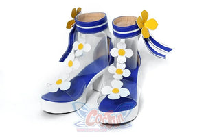 Genshin Impact Barbara Summertime Sparkle Cosplay Shoes High Heels C00498 & Boots