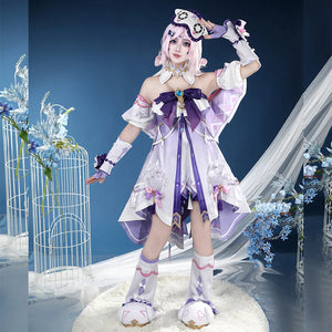 COSFUN Genshin Impact Citlali cosplay costume pairs a layered dress with a matching mask.