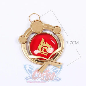 Genshin Impact Trinket Visions Eye Of God Pendants C00447 Pyro Props & Accessories