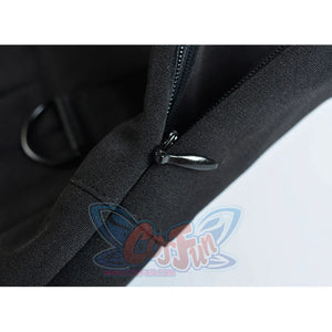 Ghost Girl Darkness Punk Shoulder Strap Pleated Skirt J40390