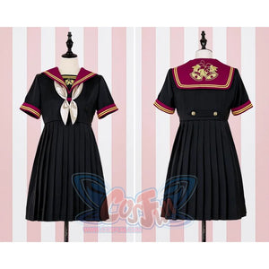 Golden Bell Jk School Uniform Dress Mp005881 Short Sleeve / S