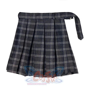 Gothic Irregular High Waist Plaid Skirt Mp006149 Dress