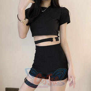 Gothic Irregular High Waist Plaid Skirt Mp006149 Dress