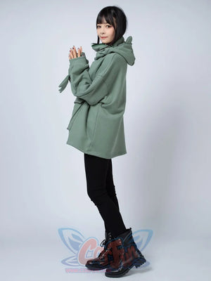 Green Froggy Give My Princess Oversized Hoodie Coat C00064 Hoodie