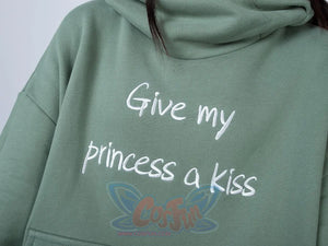 Green Froggy Give My Princess Oversized Hoodie Coat C00064 Hoodie