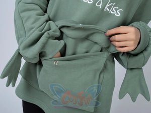 Green Froggy Give My Princess Oversized Hoodie Coat C00064 Hoodie