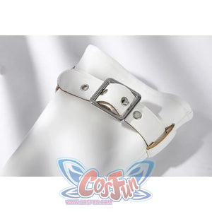 Green Lantern Guy Gardner cosplay glove cuff detail shows a white buckle strap and silver-tone studs