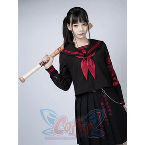 Hell Girl Jigoku Shjo Cosplay Uniform School C00021