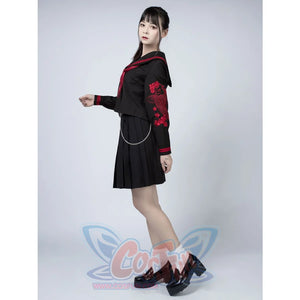 Hell Girl Jigoku Shjo Cosplay Uniform School C00021