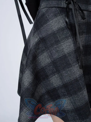 High Waist Plaid Lace Up Skirt Brigitte Mp006000 Skirt
