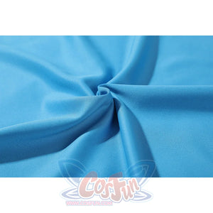 Invincible Mark Grayson cosplay costume blue stretch textured knit fabric detail.
