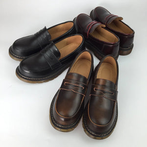 Japanese Mori Girls College Style All-Match Penny Loafer Womens Shoes Canvas