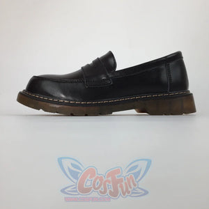 Japanese Mori Girls College Style All-Match Penny Loafer Womens Shoes Canvas